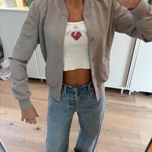 Aritzia Wilfred bomber jacket in Grey Size XS